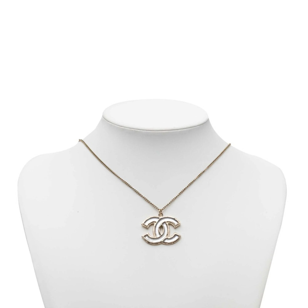 CHANEL Silver Logo Necklace - Picture 5 of 6